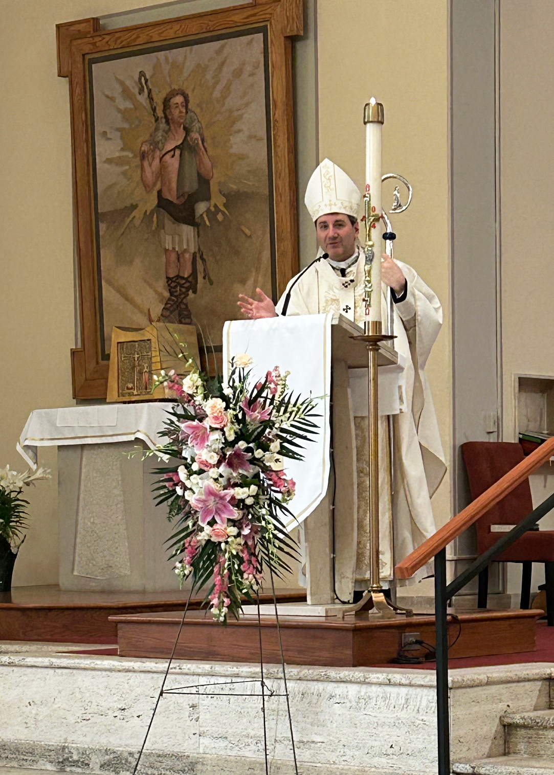 Archbishop Leo visits St. Peter's Parish