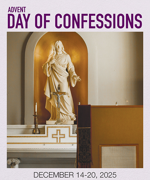 Day of Confessions - Advent 2025 poster Day of Confessions - Advent 2025 poster
