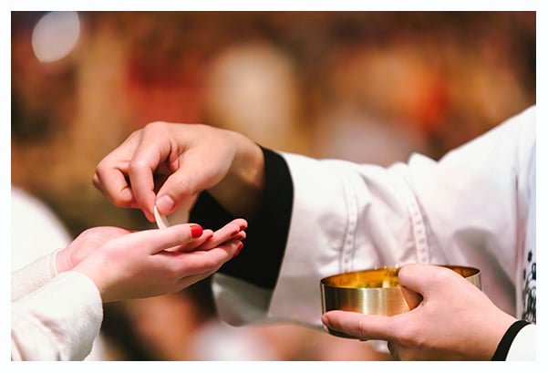 Person Receiving Communion