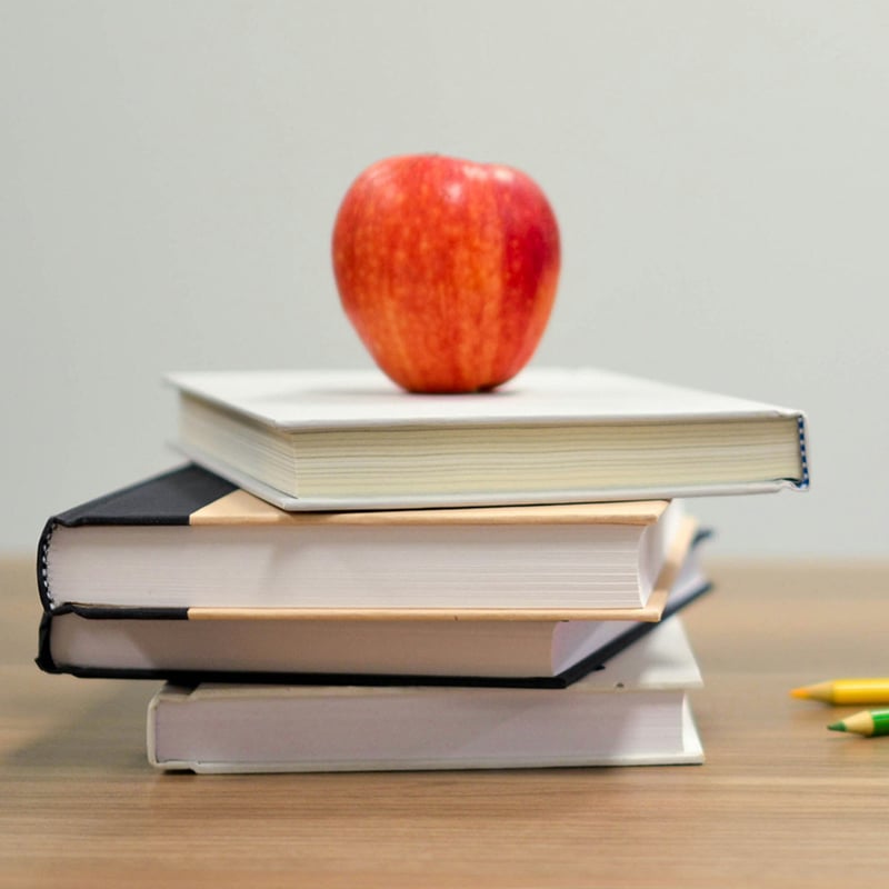 Books with an apple