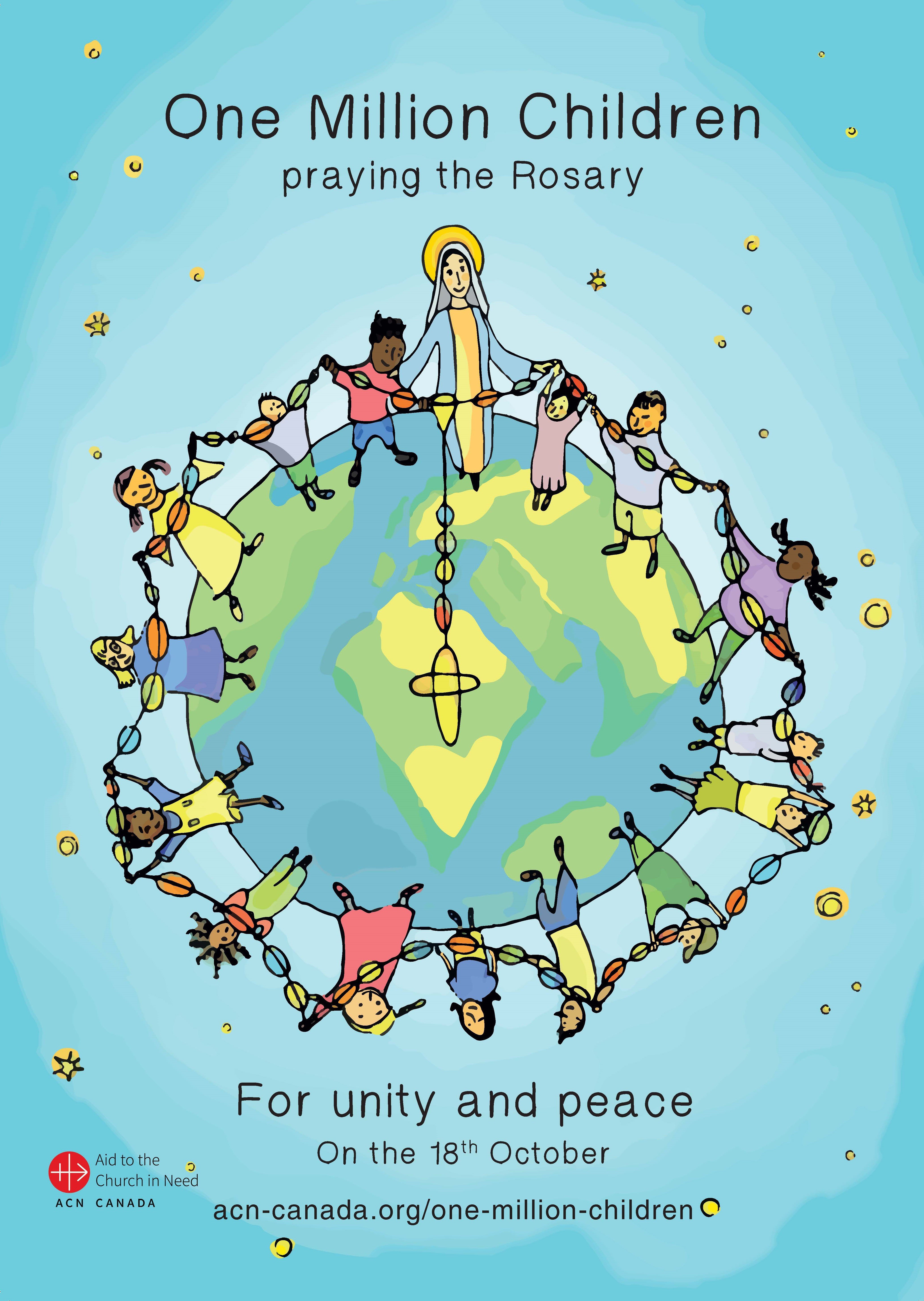 One Million Children Praying the Rosary Poster