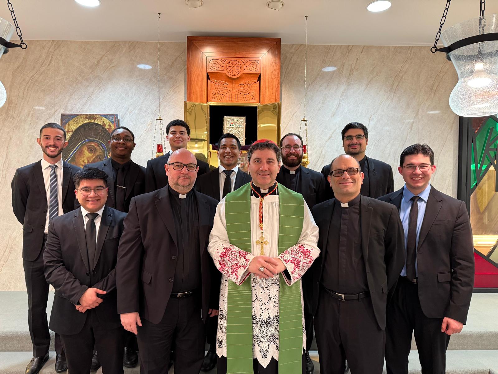 Cardinal Leo Visits Redemptoris Mater Missionary Seminary