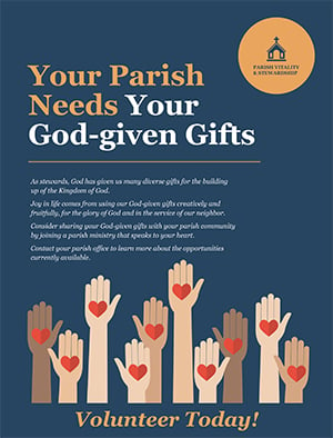 Poster: Your Parish Needs Your God-given Gifts