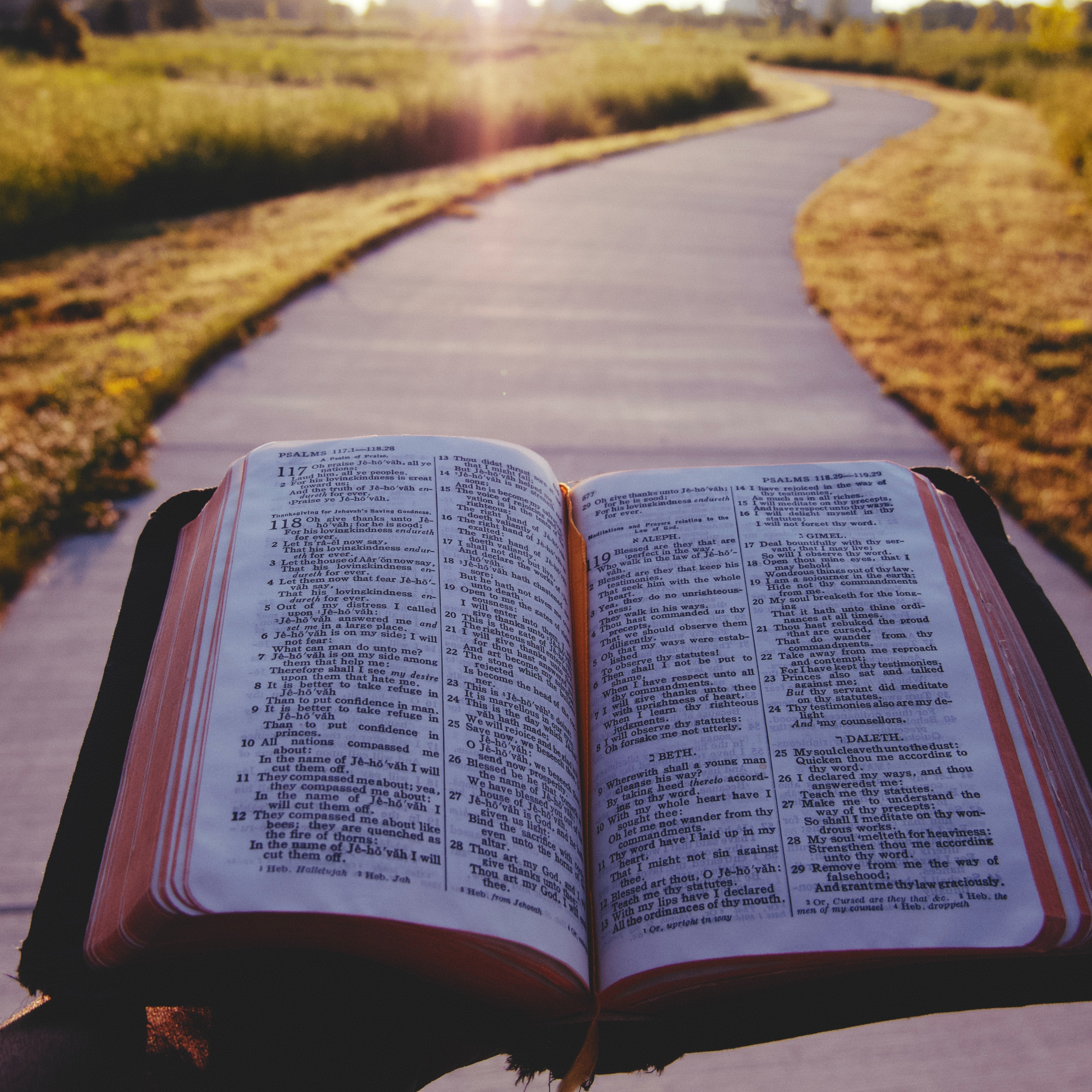 Bible at Sunset